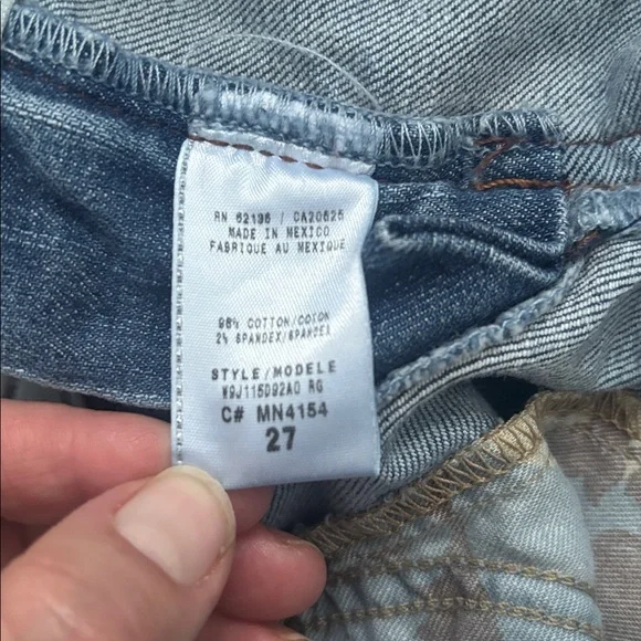 Guess | Vintage Y2K Stretch Light Blue Embellished Studded Skinny Jeans Size 27 - Picture 11 of 16